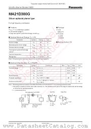 MA21D380G datasheet pdf Panasonic