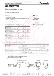 MA27D270G datasheet pdf Panasonic