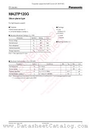 MA27P120G datasheet pdf Panasonic