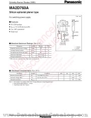 MA2D760A datasheet pdf Panasonic