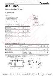 MA2J1110G datasheet pdf Panasonic