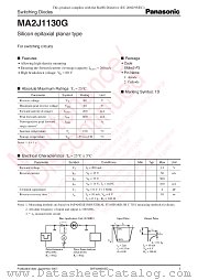 MA2J1130G datasheet pdf Panasonic