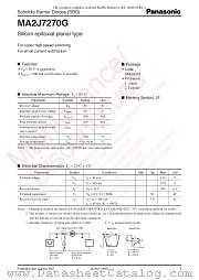 MA2J7270G datasheet pdf Panasonic