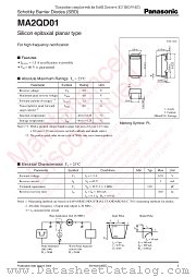 MA2QD01 datasheet pdf Panasonic