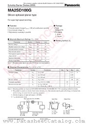 MA2SD100G datasheet pdf Panasonic