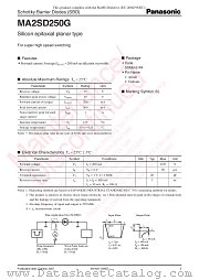 MA2SD250G datasheet pdf Panasonic