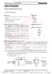 MA2YD260G datasheet pdf Panasonic