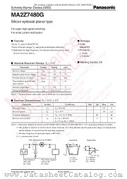 MA2Z7480G datasheet pdf Panasonic