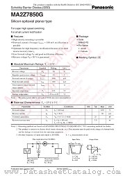 MA2Z7850G datasheet pdf Panasonic