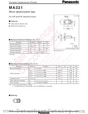 MA2X321 datasheet pdf Panasonic