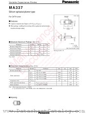 MA2X337 datasheet pdf Panasonic