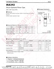 MA342 datasheet pdf Panasonic