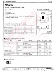 MA2Z363 datasheet pdf Panasonic