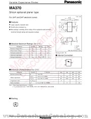 MA2Z370 datasheet pdf Panasonic