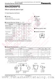 MA3SD05FG datasheet pdf Panasonic
