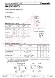 MA3SD22FG datasheet pdf Panasonic
