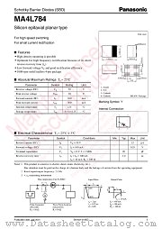 MA4L784 datasheet pdf Panasonic