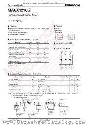 MA6X1210G datasheet pdf Panasonic