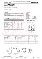 MA6X1220G datasheet pdf Panasonic