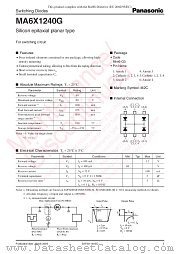 MA6X1240G datasheet pdf Panasonic