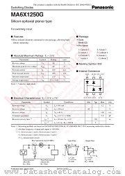 MA6X1250G datasheet pdf Panasonic