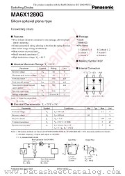 MA6X1280G datasheet pdf Panasonic