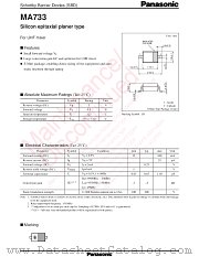 MA2J733 datasheet pdf Panasonic