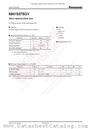 MAYS075GY datasheet pdf Panasonic