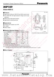 MIP109 datasheet pdf Panasonic