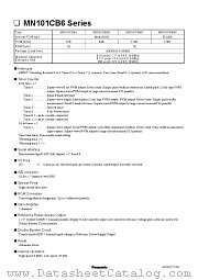 MN101CB6D datasheet pdf Panasonic