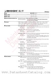 MN101D01Y datasheet pdf Panasonic