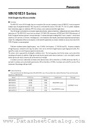 MN101E31G datasheet pdf Panasonic