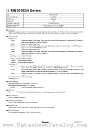 MN101EF34D datasheet pdf Panasonic