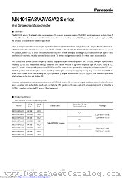 MN101EFA3G datasheet pdf Panasonic