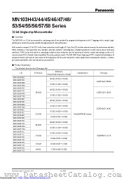 MN103HF45D datasheet pdf Panasonic