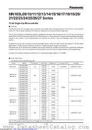 MN103LF15R datasheet pdf Panasonic