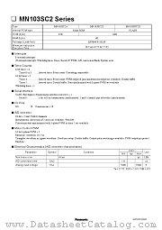MN103SC2D datasheet pdf Panasonic