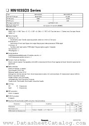 MN103SFD3R datasheet pdf Panasonic