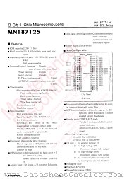 MN187125 datasheet pdf Panasonic