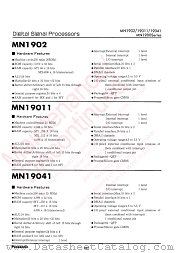 MN19041 datasheet pdf Panasonic