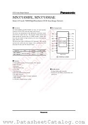 MN3718MFE datasheet pdf Panasonic