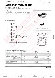 MN4000B datasheet pdf Panasonic