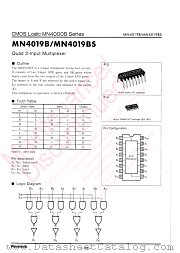 MN4019BS datasheet pdf Panasonic