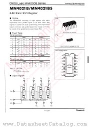MN4021B datasheet pdf Panasonic