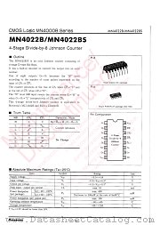 MN4022B datasheet pdf Panasonic