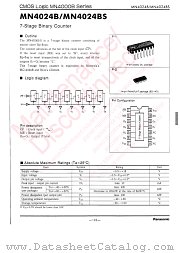 MN4024B datasheet pdf Panasonic