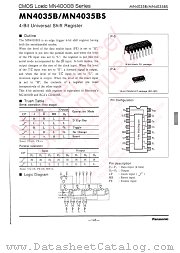 MN4035BS datasheet pdf Panasonic