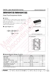 MN4041BS datasheet pdf Panasonic