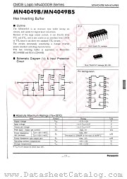 MN4049BS datasheet pdf Panasonic