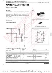MN4071BS datasheet pdf Panasonic